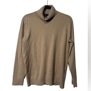 Tommy Hilfiger Men's Tan Cotton Nylon Blend Turtleneck‎ Sweater XL TG/XG